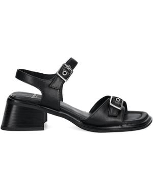 Vagabond Shoemakers 53Mm Ines Buckle-Detail Block-Heel Sandals - Black