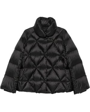 Fay Diamond-Quilted Lobster-Claw Jacket - Black