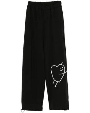 Joshua Sanders Outline Heart Trousers - Black