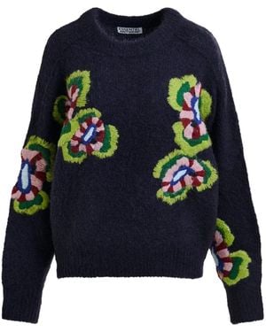 Essentiel Antwerp Pullover Mit Blumen-Stickerei - Blau