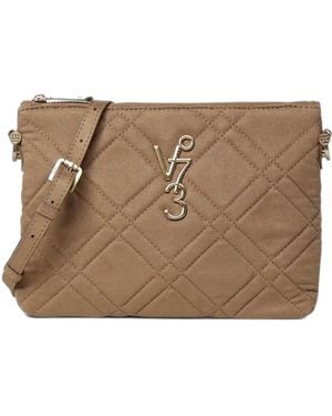 V73 Gesteppte Diaspro Schultertasche - Braun