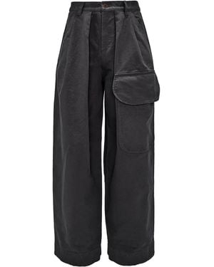 JW Anderson Organic Cotton Loose Fit Pants - Blue