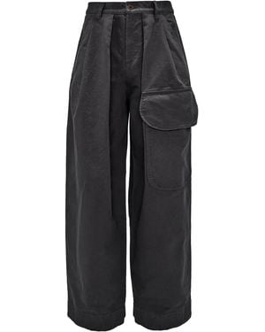 JW Anderson Organic Cotton Loose Fit Trousers - Blue