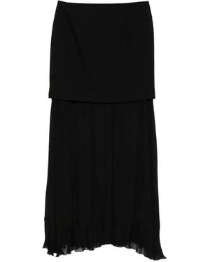 Isabelle Blanche Layered Skirt - Black