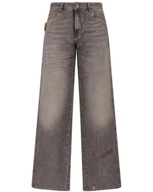 PDF Rich Kid Wide-Leg Jeans - Grey