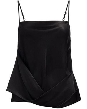 JW Anderson Drapiertes Tanktop - Schwarz