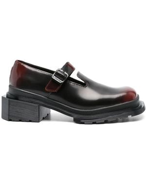 Dr. Martens Maybole Leather Buckle Court Shoes - Black
