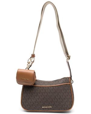 MICHAEL Michael Kors モノグラム ショルダーバッグ - ブラウン