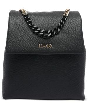 Liu Jo Faux-Leather Backpack - Black