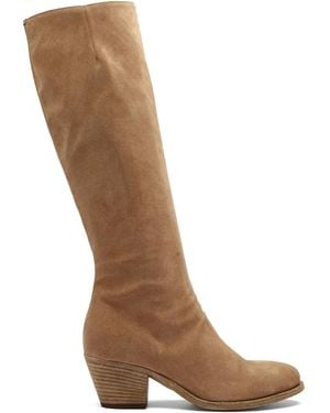 Officine Creative 65Mm Sherry 004 Suede Boots - Brown
