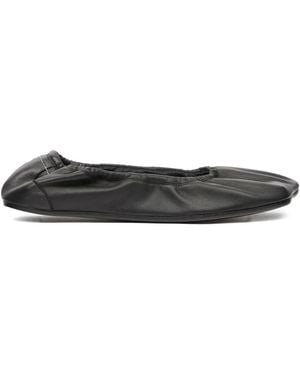 MM6 by Maison Margiela Anatomic Travel Ballerina Flats - Black