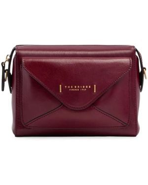 The Bridge Leather Cross Body Bag - Purple