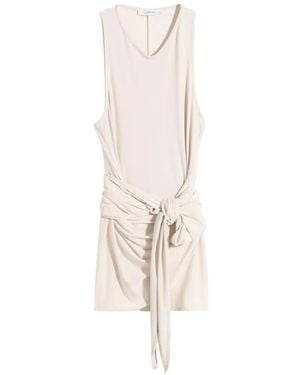 Lemaire Draped Sleeveless Wrap Top - White
