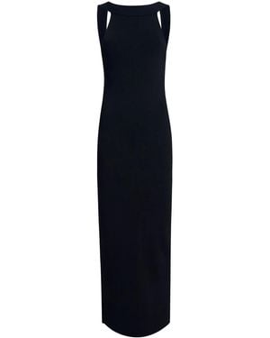 KHAITE Halterneck Maxi Dress - Blue