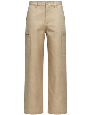 Tommy Hilfiger Zip-Pocket Cargo Trousers - Natural