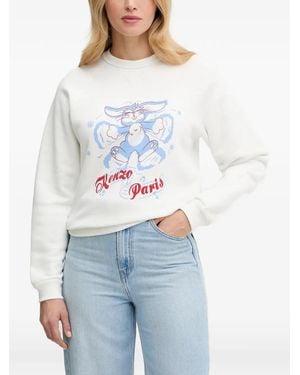 KENZO Rabbit-Print Sweatshirt - Blue