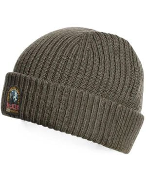 Parajumpers Ribbed-Knit Beanie Hat - Grey