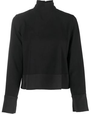 Emporio Armani High-Neck Top - Black