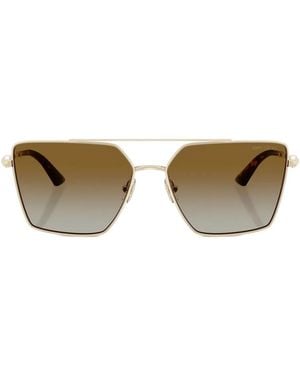 Jimmy Choo Sonnenbrille Mit Eckigem Gestell - Mettallic