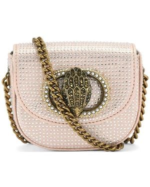 Kurt Geiger Crystal-Embellished Mini Bag - Natural