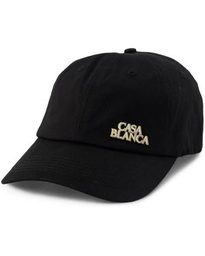 CASABLANCA Stacked Logo Rivet Cap - Black