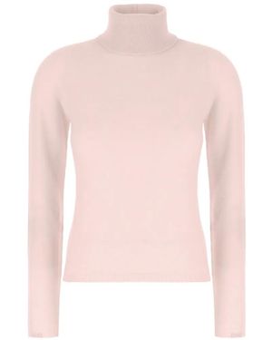Vanisé Roll-Neck Cashmere Jumper - Pink