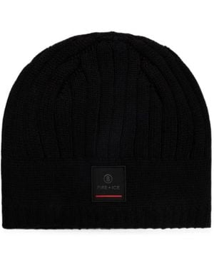 Bogner Fire + Ice Eastan Logo-Patch Beanie Hat - Black