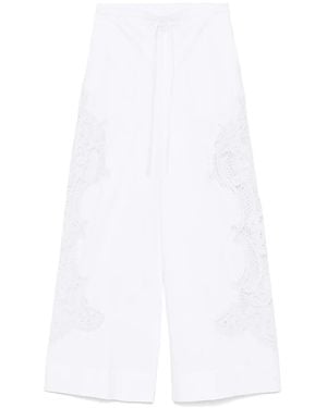 Essentiel Antwerp レースディテール パンツ - ホワイト