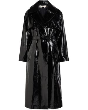 SKIIM Abrigo con cinturón - Negro