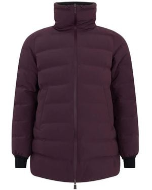 Herno Padded Channel-Stitched Jacket - Purple