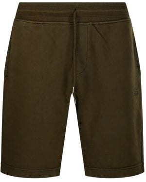 C.P. Company Elasticated-Waist Shorts - Green