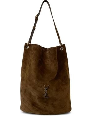 Saint Laurent Niki Suede Tote Bag - Brown