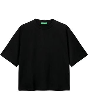 Benetton Crew-Neck T-Shirt - Black