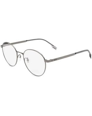 BOSS Round-Frame Glasses - White
