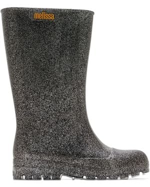 Melissa Welly Glitter Boots - Grey