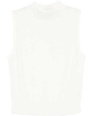 Vince Mock-Neck Top - White