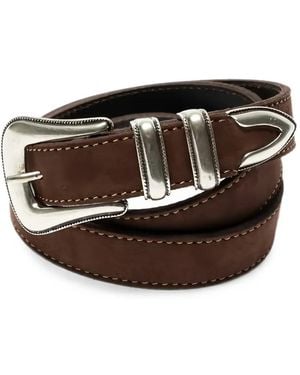Nudie Jeans Western Suede Belt - Brown
