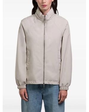 Moorer Cylia Detachable-Hood Bomber Jacket - Grey