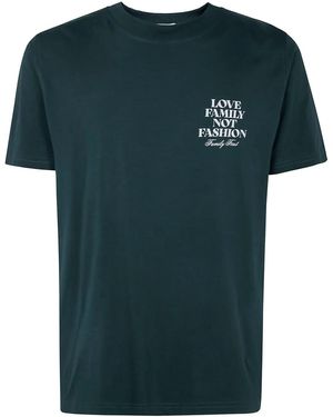 FAMILY FIRST T-Shirt mit Logo-Print - Grün