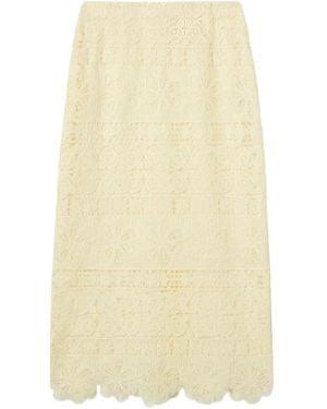 La DoubleJ Lacey Pencil Skirt - Natural