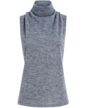 Proenza Schouler Cynthia Cowl-Effect Top - Grey
