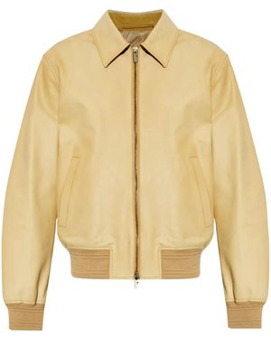 Burberry Leather Jacket - Natural
