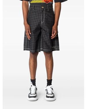 Amiri Geometric-Pattern Shorts - Black
