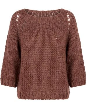 Dondup Mohair Chunky-Knit Jumper - Brown