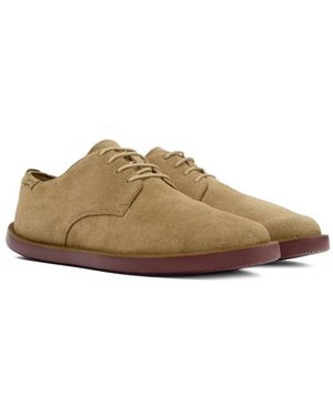 Camper Men’s Beige Suede Derby with Black Sole Camper Walden Suede Sneaker, 40, Brown - Walmart.com main image 4