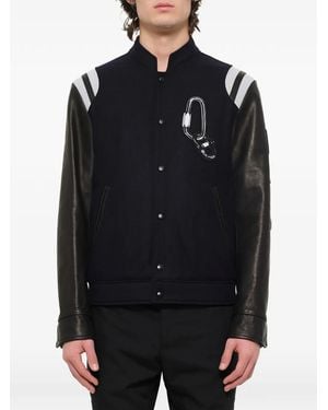 Lanvin Panelled Baseball Jacket - Black