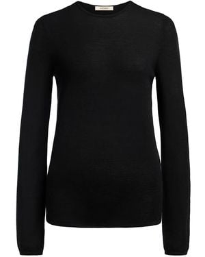 12 STOREEZ Jersey de lana de manga larga - Negro