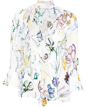 Dorothee Schumacher Camicia Con Stampa - Bianco