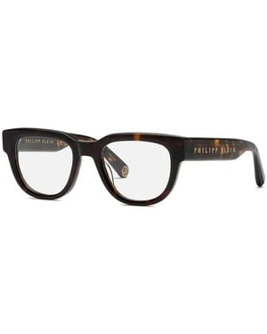 Philipp Plein Tortoiseshell Logo Frames - Black