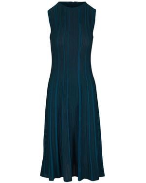 Akris Ribbed Dress - Blue